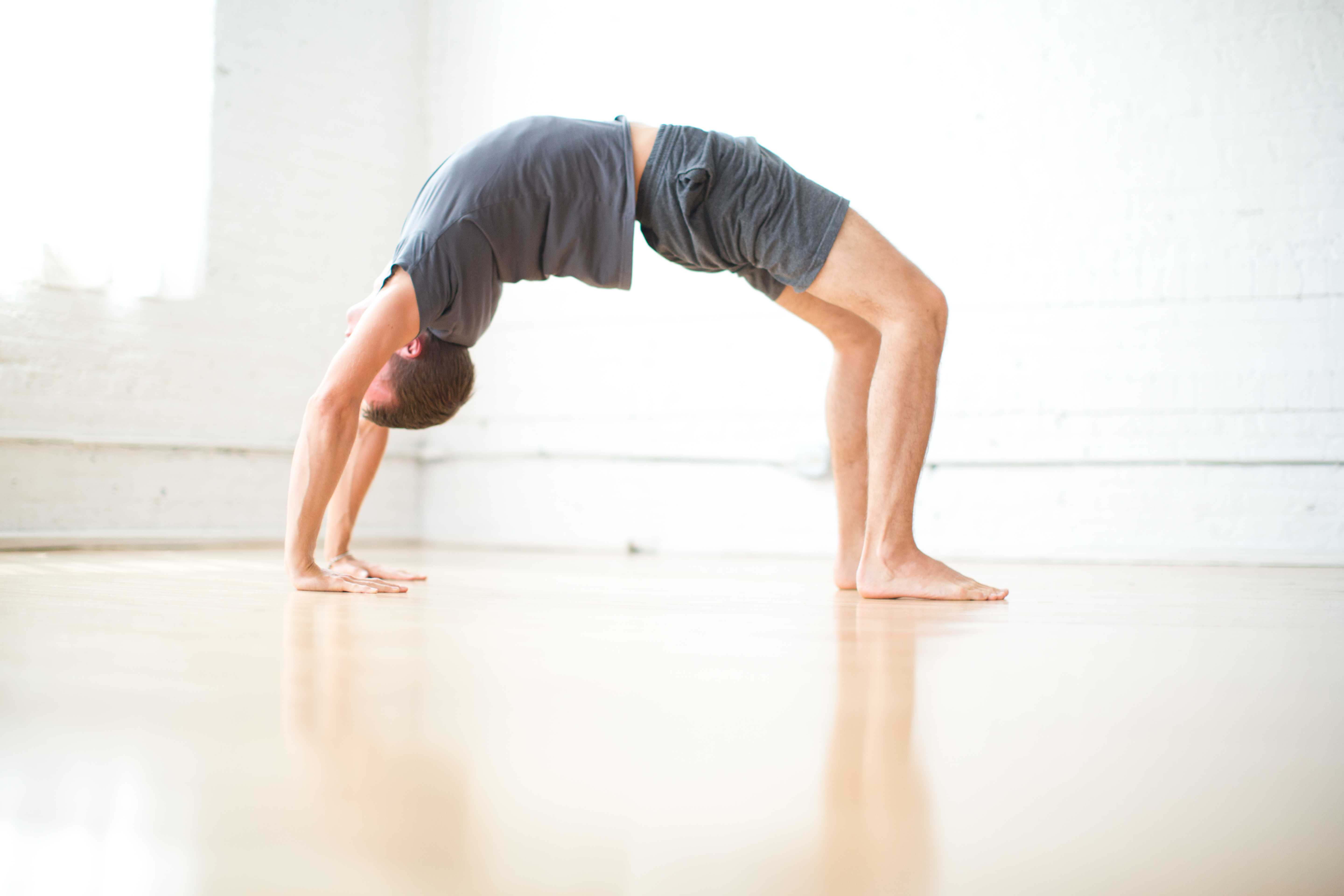 upward facing bow - wheel pose
